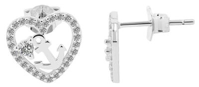 AKZENT Akzent damesoorbel "Yveline" van 925 Sterlingzilver, gerhodineerd, duurzaam