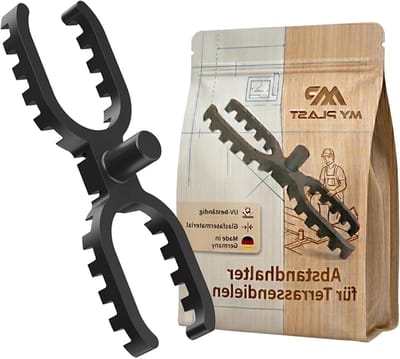 Afstandhouders Terrasplanken - Terras Spacers - Terras Aanleggen - Verbeterde Afwatering - 4 mm Voegbreedte - Grijs