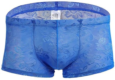 SamHeng Sexy Lace Boxer Shorts voor Mannen - Transparante Onderbroek voor Dagelijks Gebruik