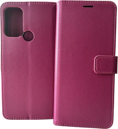 Portemonnee Book Case Hoesje Geschikt voor: Motorola Moto G60s roze