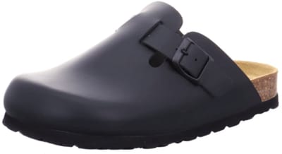 Natural Sense dames pantoffels klomp leer blauw 1152540
