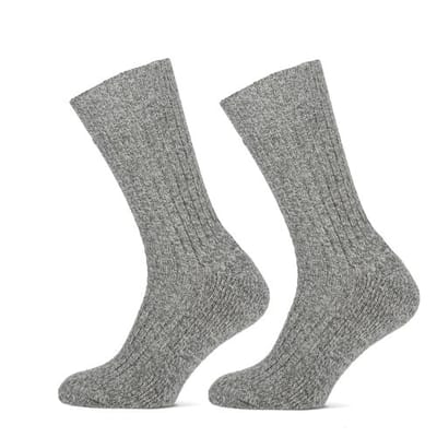 STAPP Werksokken Heren Yellow Norwegian 2-pack Grey Melange-39/42