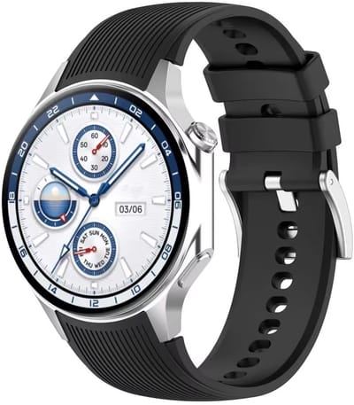 CHPN - Zwart bandje geschikt voor Samsung Watch - 22MM - S - Zwart - Siliconen - Sportbandje