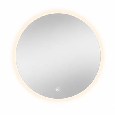 ITRONIQ Badkamerspiegel Rond 60 CM - Spiegel met Verlichting LED - Dimbaar 3 Lichtkleuren - Wandspiegel IP54 - Voor Badkamer