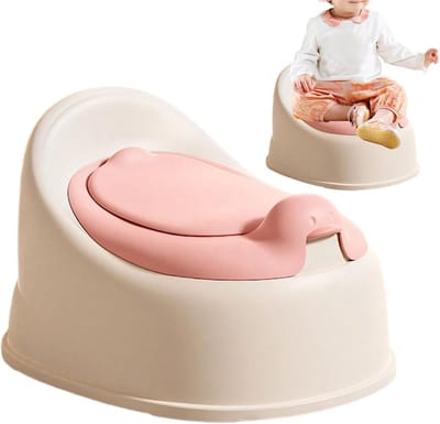 Zindelijkheidstrainingstoilet - Potjestrainer Kinderen - Zelfstandig Plassen - Antislip en Draagbaar - 22x28x34cm - Roze