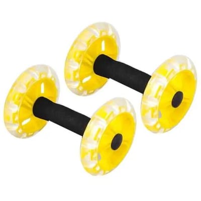 Fitness Oefening Spier Trainer Roller Wiel 2 Stuks Home Gym Buikapparatuur Hoge Kwaliteit Duurzame Constructie Praktisch Dagelijks Gebruik
