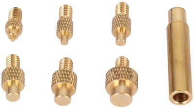 Dailygoods - Soldeerbouttips - Universele soldeerpunt - Ideaal voor 3D-printeronderdelen - M2 M2.5 M3 M4 M5 M6 M8 - Geschikt voor hobbyisten en profes...