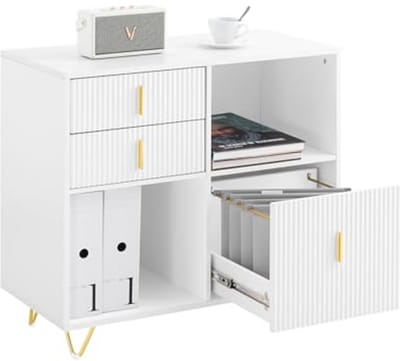 Moderne Bureau Organizer met 3 Lades en 2 Open Compartimenten 80 x 40 x 75 cm
