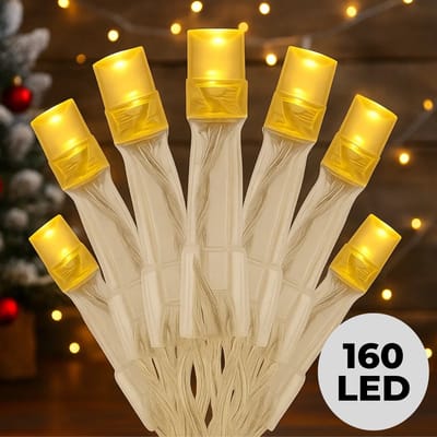 Lomera Netverlichting Warm Wit - Buxus - 160 LED Lampjes - 200X100 CM - Binnen en Buiten - Ip44 - Kerstverlichting Net - Lichtnet Warm Wit - Transparant SnoerLed - Struik Verlichting - Kerstlampjes Buiten