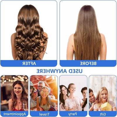 Zachte Slapende Krulband voor Lang en Middellang Haar, Warmtevrije Krullers en Scrunchie voor Nachtelijke Krullen en Gemakkelijke Ponytail Styling