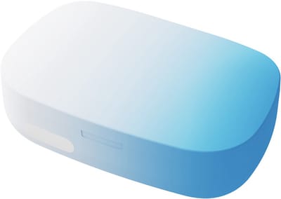 Ultrasone Contactlens Reiniger Wit-Blauw - Automatische Lensreiniger met Blauw Licht Sterilisatie - Draagbare Contactlens Case - Compact en Oplaadbaar voor Dagelijks Gebruik