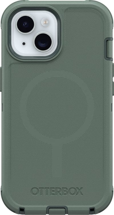 Otterbox Defender Backcover Apple iPhone 17e, iPhone 16e, iPhone 15, iPhone 14, iPhone 13 Groen MagSafe compatible