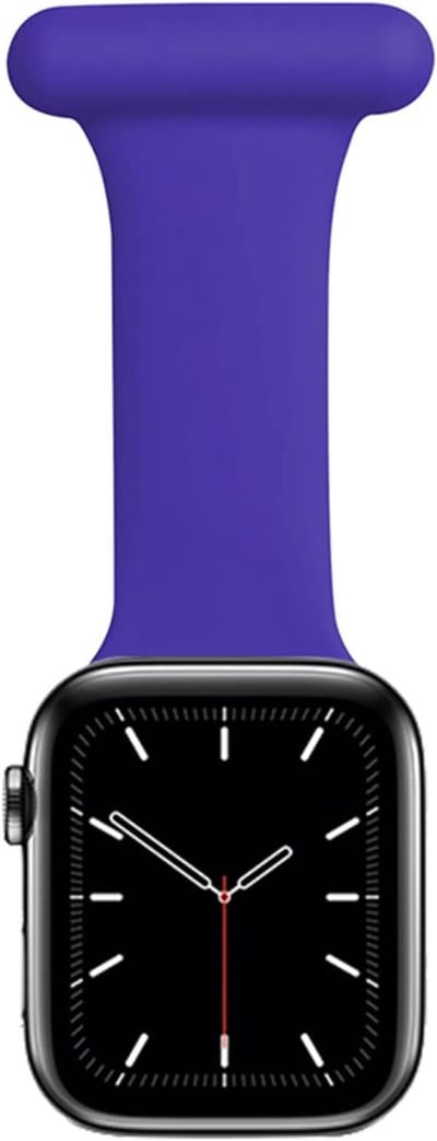 Zachte Siliconen Broche Straps voor Verpleegkundige, Vervangende Fob voor Apple Watch 38mm-45mm, Comfortabele en Duurzame Horlogeband