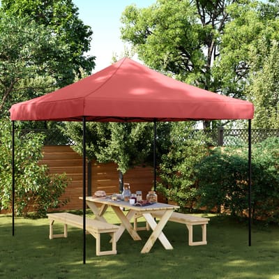 vidaXL - Partytent - inklapbaar - pop-up - 292x292x315 - cm - bordeauxrood