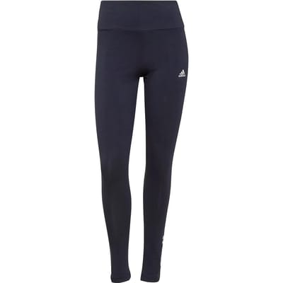 adidas Sportswear ESSENTIALS HIGH-WAIST LEGGING MET LOGO - Dames - Blauw- XS