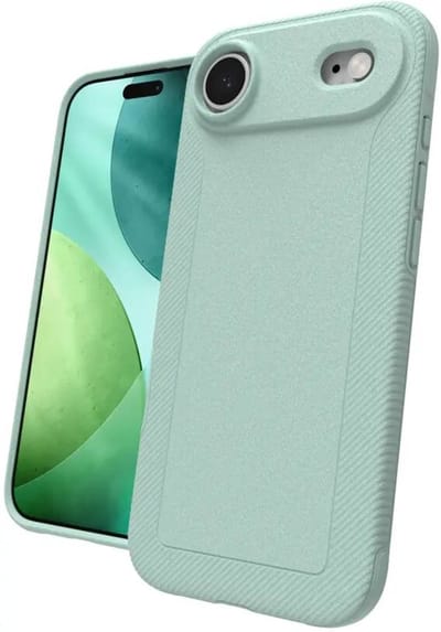 ZAGG Luxe Snap Hoesje Geschikt voor Apple iPhone Air - Graphene Back Cover Compatibel met MagSafe / Qi2 - 3M Valbescherming - Gerecycled Materiaal - Mint