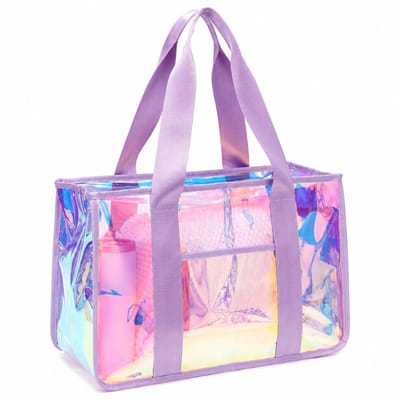 Strandtas Dames - Schoudertas -Ggrote waterdichte - Transparante - strandtas met rits - voor strand, reizen, zwembad