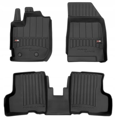 Frogum No.77 - Automatten set - Geschikt voor Dacia Duster II FL vanaf 2021 - 3D TPE Rubber - 3-delig - Zwart