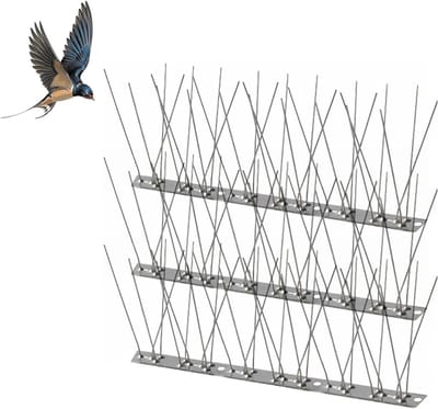 Effectieve vogelwering strips voor daken, balkons en ramen - Voorkom nesten met deze set van 3, 25 cm