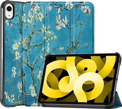 Hoes - Geschikt voor Apple iPad Air 5 (2022) - 10.9 inch - 5e Generatie - M1 - Dun & Stevig - Trifold Bookcase - Hard Cover - Hardcover Book Case - Tablet Hoesje - Blokken