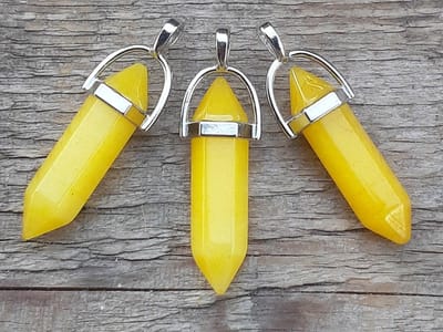 Edelsteen Calciet - pendel - healing punt hanger