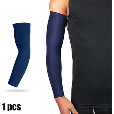 1 pièce Manches Respirantes Protection Solaire pour Bras Chauffants Basketball Vélo Pêche Alpinisme Course à Pied Manchon de Bras Protège-Coude Étendu Protège-Poignet XXL