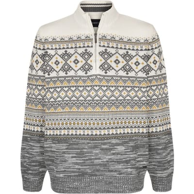 Babista herren Trui - 48/50 - grijs - Plus Size