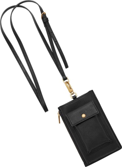 FOSSIL Telefoontasje Schoudertas Rio Phone Crossbody Black Zwart