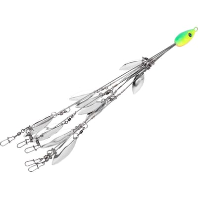 12-blads Paraplu Rig Vissen MultiAas en Aas Rigs met Wartels Kunstaas Kit(Groen ) white