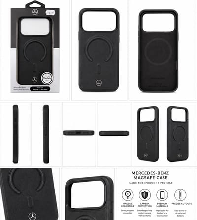 Mercedes-Benz MagSafe Hoesje voor iPhone 17 Pro Max – Zwart