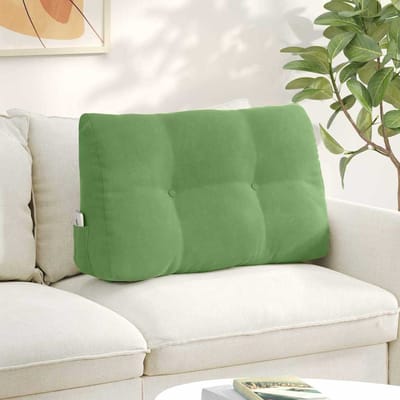 vidaXL - Rugkussen - Lichtgroen - 80 - x - 24 - x - 50 - cm - Fluweel