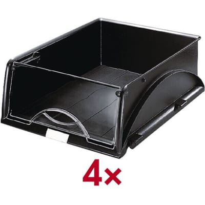 Brievenbak Leitz Sorty standaard A4 zwart