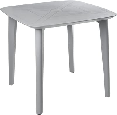 SORICO - Tuintafel - Lichtgrijs - Synthetisch materiaal