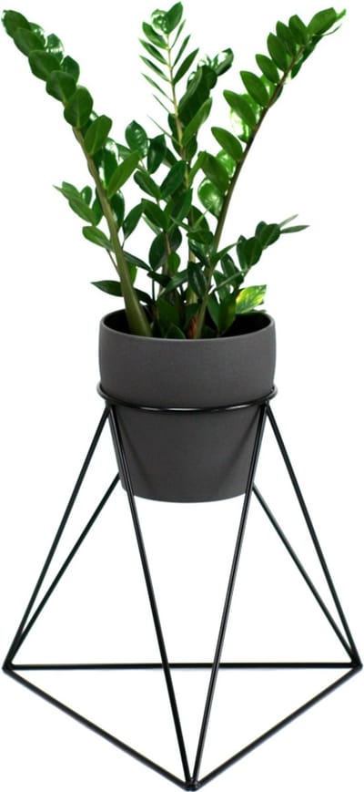 Zwart, metalen bloembed - LOFT 46cm