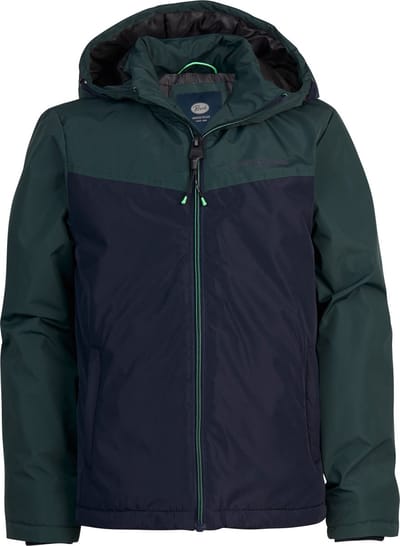 Petrol Industries - Jongens Gevoerde Colourblock Jas Seward - Groen - Maat 128