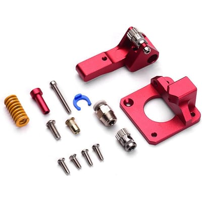 Aibecy Verbeterde Remote Dual Drive Gear Extruder Kit voor Creality 3D-printer Ender 3/Ender 3 Pro/CR-10/CR-10S/CR-10S Pro rood