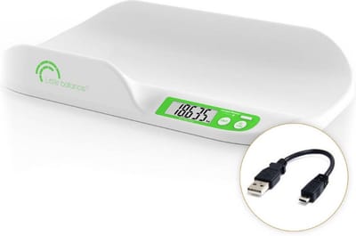 Little balance 8243 babyweegschaal - ook voor dieren - USB oplaadbaar - per 5g - tot max 20kg - stabilisatiesysteem