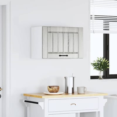 vidaXL - Keukenbovenkast - Lucca - bewerkt - hout - grijs - sonoma - eikenkleur