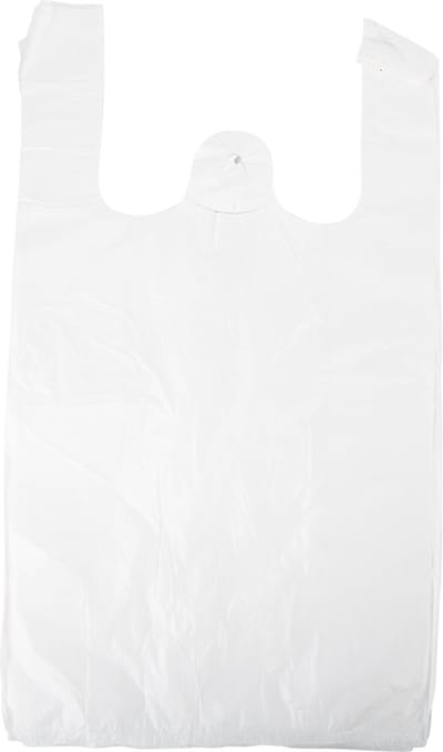 Take Dis Hemdtas HDPE 30/20 x 60 cm, wit - Pak 200 stuks, plastic tas