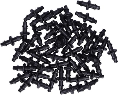 4/7 2-Way Connector voor Druppelirrigatie - 100 Stuks - Tuinaccessoires voor Tuinbouw, Gewassen en Kassen