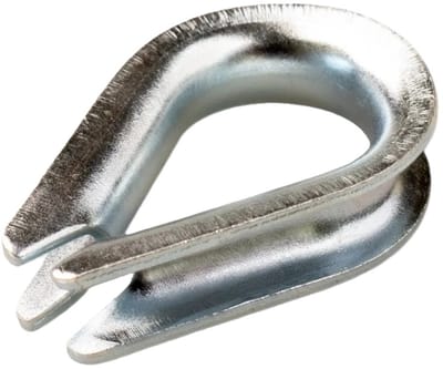 10 mm staaldraadkous - draadkous - kabelkous - staalkabelkous - beschremingkous - veiligheidskabelkous