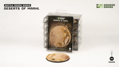 Deserts of Maahl Base Pre-Painted (1x 90mm Round)