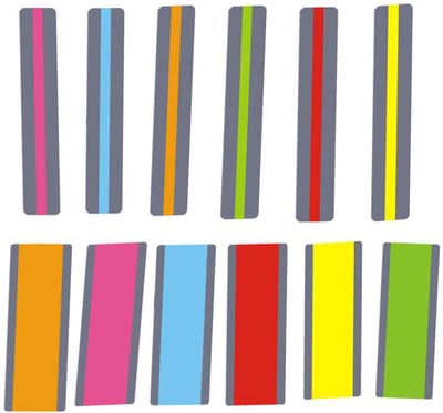 Lees Hulp Strips - Overlay Linialen - Dyslexie Lezen - Visuele Stress Vermindering - 19x7cm Standaard - Meerdere Kleuren