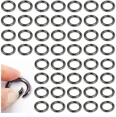 Carabiner haken 20 mm - ronde klipjes van zinklegering - duurzaam en sterk - ideaal voor sleutels en tassen - ShopVlot