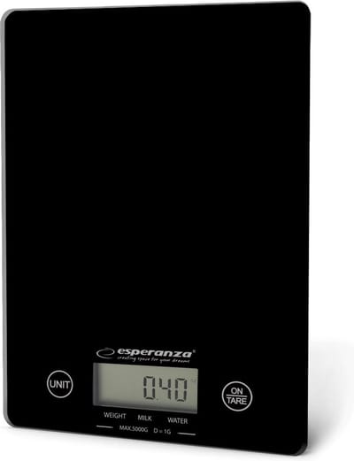 Esperanza Lemon - Elektronische Keukenweegschaal - Zwart - Precieze Sensor - Dun Ontwerp