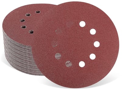 Dailygoods- Schuurschijven 225 mm - 30 Stuks - Klittenband - Korrelgrootte P60 - Antistatisch - Duurzaam Aluminiumoxide - Schuurpapier