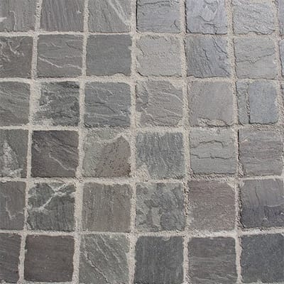 TB gres Metz 14 x 14 x 5/7 cm tuintegel Grijs genuanceerd 44 stenen...