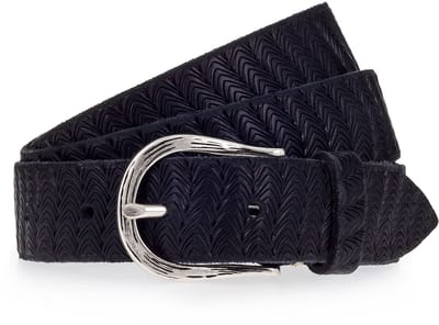 b.belt Riem Leder - Dames - 105 cm - navy