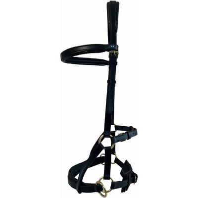 Leren stuk zonder bit voor paard T de T Sidepull