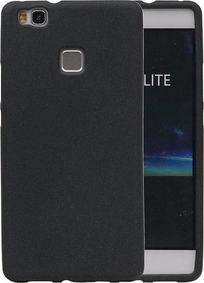 Zwart Zand TPU back case cover hoesje voor Huawei P9 Lite